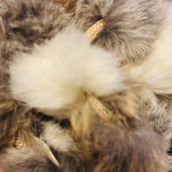Marcus Adler Rabbit Fur Pom-Pom Infinity Scarf - Picture 4 of 8